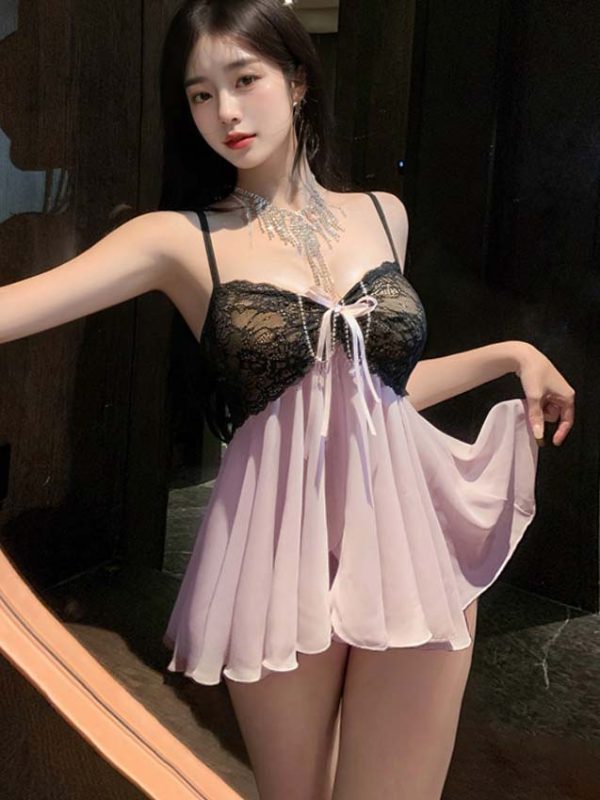 cute-black-pink-dress-1 sexy lingerie