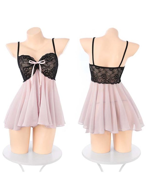 cute-black-pink-dress-2 sexy lingerie