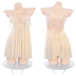 cute=yellow-mesh-dress-2 sexy lingeries