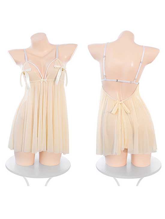 cute=yellow-mesh-dress-2 sexy lingeries