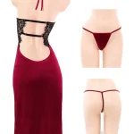 hot-lingerie-high-slit-dress sexy lingerie shop