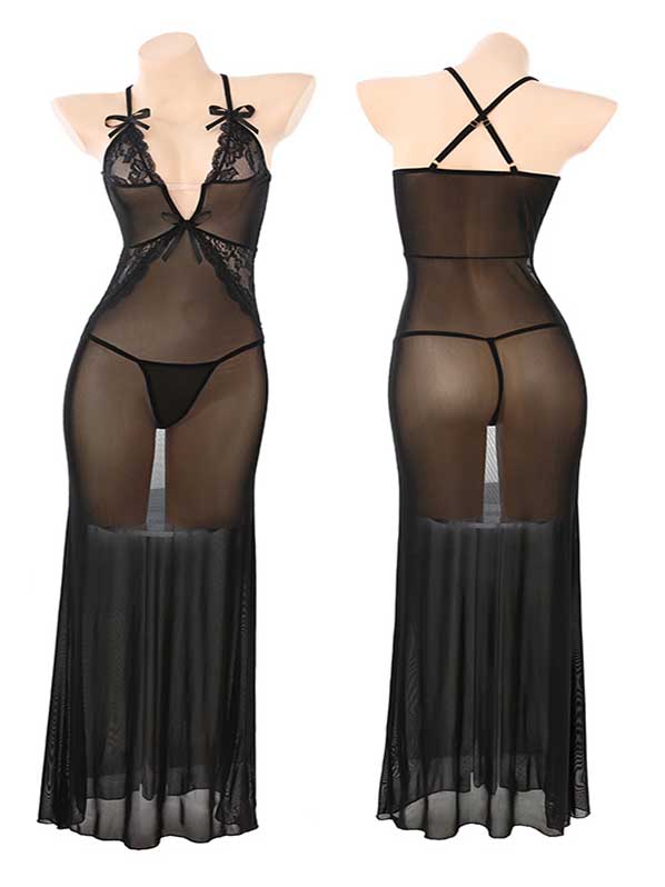 long-mesh-dress-2 mesh lingerie dress