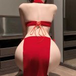 red-velvet-dress-3 sexy lingerie