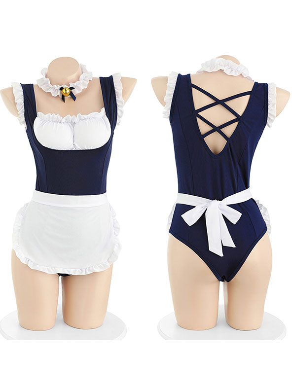 sweet-blue-maid-costumes-2 cute maid cosplay