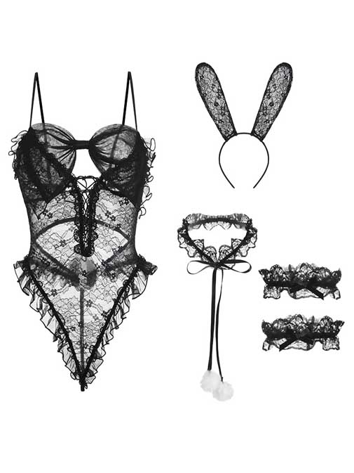 bunny-costumes-lace-bodysuit-2 bunny cosplay