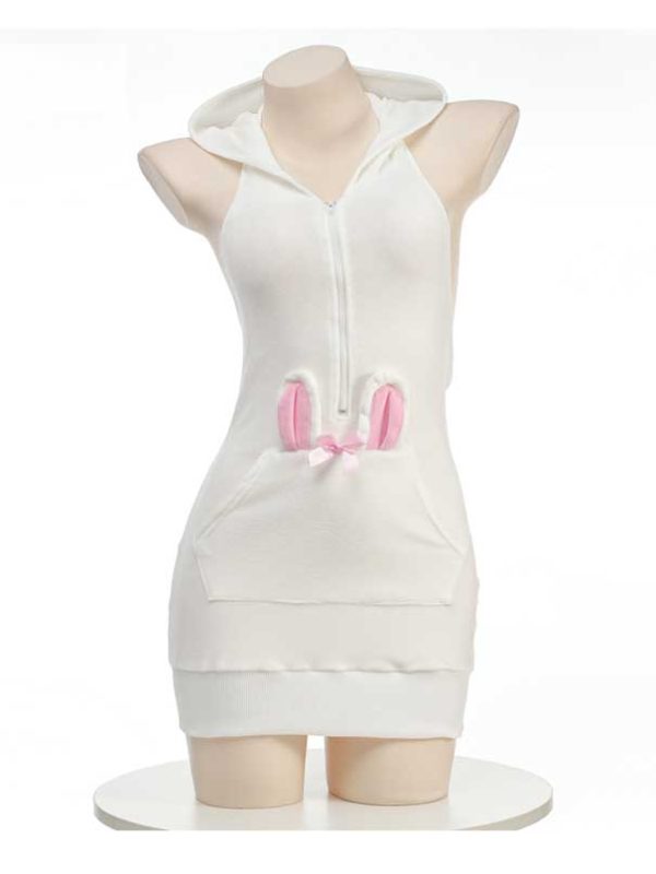 bunny-costumes-white-cute-hoodie-2 bunny cosplay