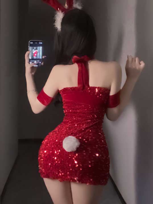 cosplay-bunny-glitter-dress-suit-4 bunny cosplay costumes