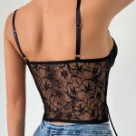 floral-pattern-lace-top-2 Floral pattern lace top B4004
