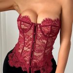 lace-floral-printed-top-3 Lace floral pattern top B4002