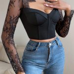 lace-hollow-long-sleeve-top-2 Lace hollow long sleeve top B4033