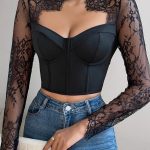 lace-hollow-long-sleeve-top-3 lace mesh top