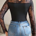 lace-hollow-long-sleeve-top-4 Lace hollow long sleeve top B4033