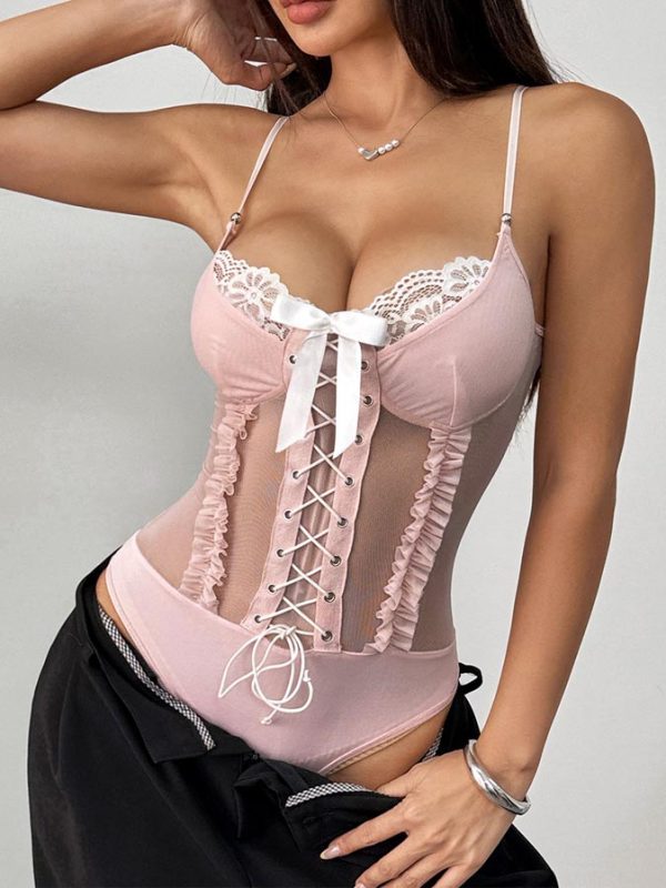 lace-mesh-with-bow-bodysuit-1 lace bodysuit