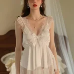 lace-trim-slip-nightdress-8 deep v slip