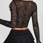 long-sleeve-lace-top-4 Long sleeves lace top B4005