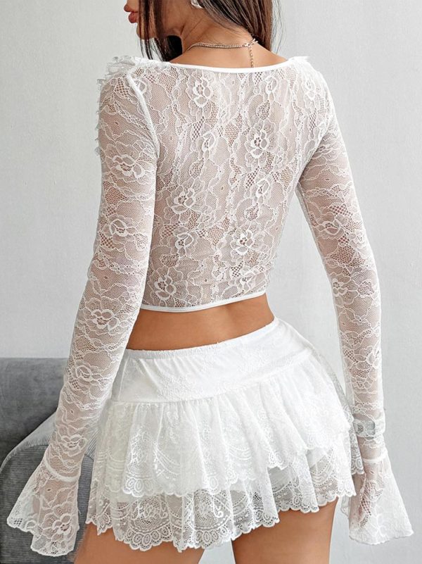 long-sleeve-lace-top-6 Long sleeves lace top B4005