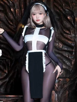 sexy nun cosplay