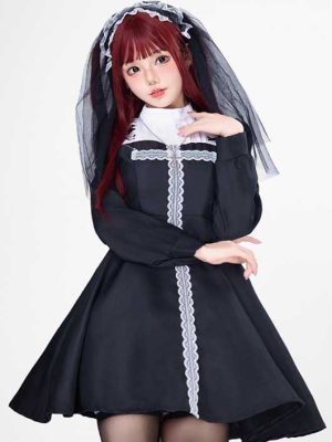 sexy cosplay nun costumes