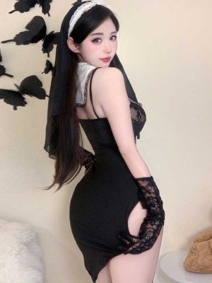 sexy nun cosplay dress