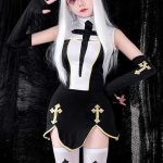 nun-costumes-tight-dress-suit-1 sexy cosplay nun costumes