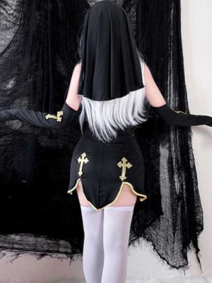 sexy cosplay nun costumes