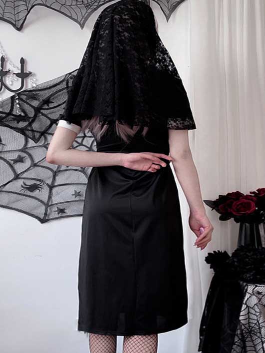 nun-dress-side-slit-suit-2 sexy cosplay nun costumes