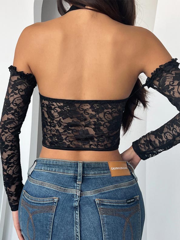 special-halter-black-lace-top-4 Special halter black lace top B4036