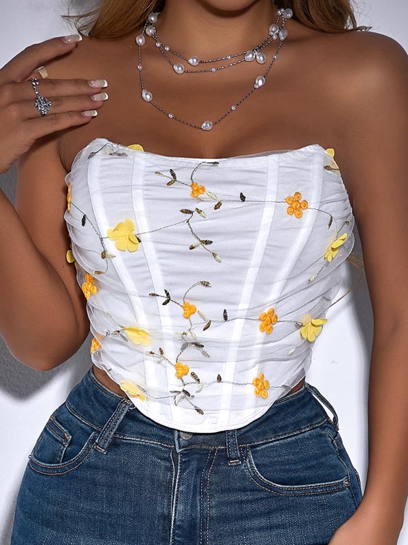 sweet-flowers-tube-top-1 nightcl;ub wear