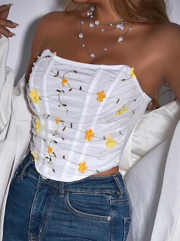 sweet-flowers-tube-top-2 Sweet flowers tube top B4025