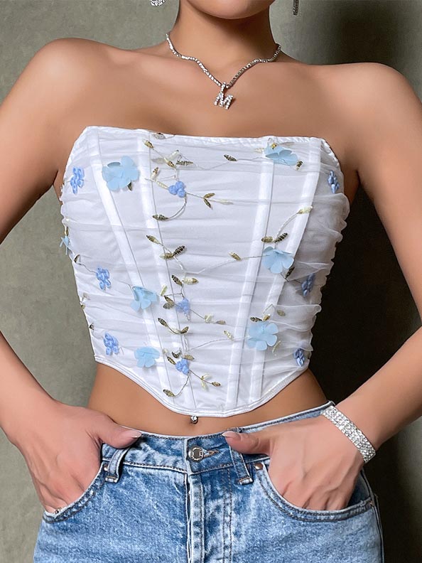 sweet-flowers-tube-top-5 Sweet flowers tube top B4025