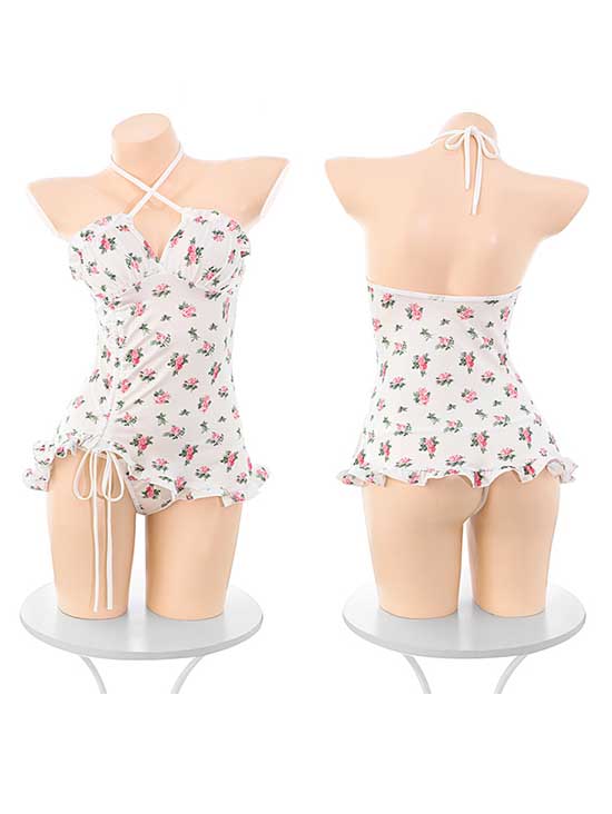 white-floral-dress-2 cute lingeries