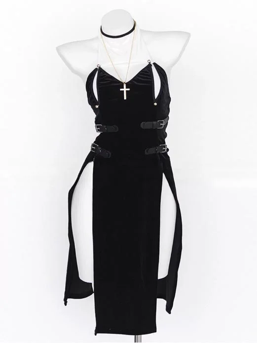 nun-cosplay-velet-dress-4 sexy nun cosplay dress