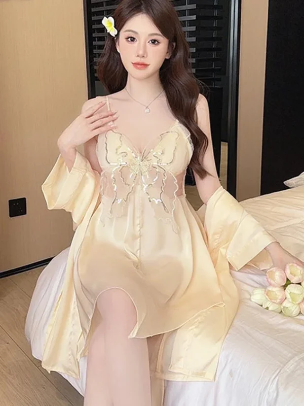 butterfly-stain-sling-nightdress-5 stain nightwear