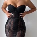 club-outfit-lace-stain-dress-5 fashion club outfit