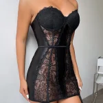 club-outfit-lace-stain-dress-7 fashion club outfit