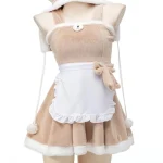 cute-bear-plush-brown-dress-3 cute plush pajamas