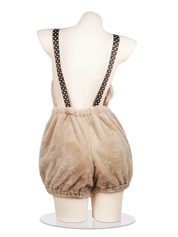 cute-bear-plush-overalls-2 cute plush pajamas