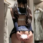 cute-jk-youthful-playing-costumes-2 sexy student playing with skirt