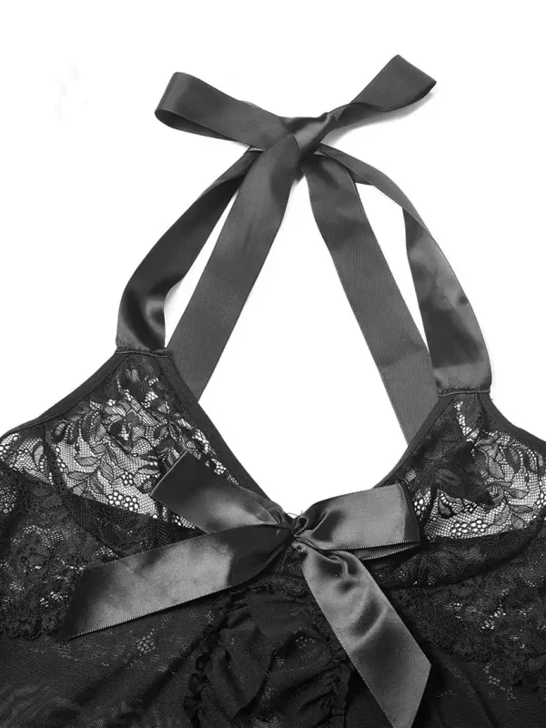 cute-lingerie-lace-babydoll-dress-suit-8 Cute Lingerie Lace Babydoll Dress Suit B1071