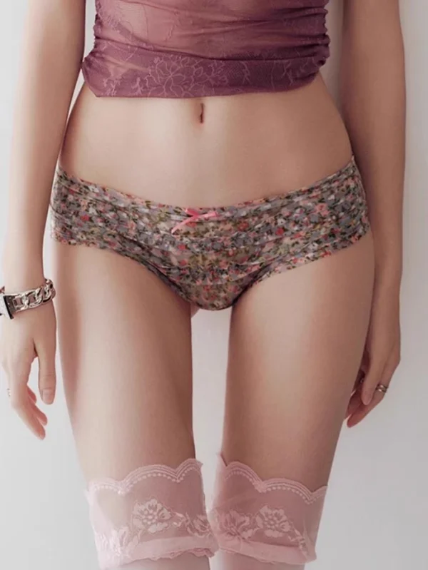 cute-panty-gray-floral-pattern-2 women panties