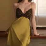 deep-v-sling-nightdress-1 french nightwear