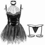 devil-cosplay-black-dress-5 a cosplay girl wear black devil cosplay costumes