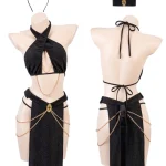 exotic-cat-cosplay-black-dress-4 exotic lingerie shop