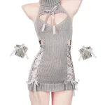 hollow-backless-sweather-skirt-6 cute lingeries