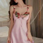 luxury-stain-flowers-nightdress-1 stain slip nightwear