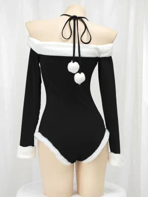 cute plush jumpsuit