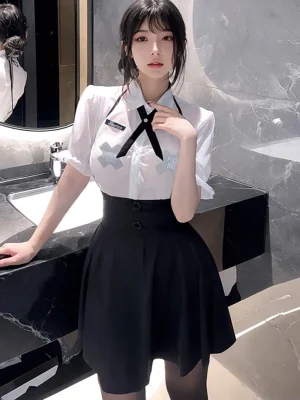perspective-youthful-playing-suit-1 sexy student playing with skirt