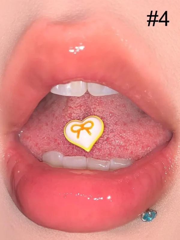 Body-Jewellery-heart-bownot-Tongue-Stud-5 body piercing jewellery