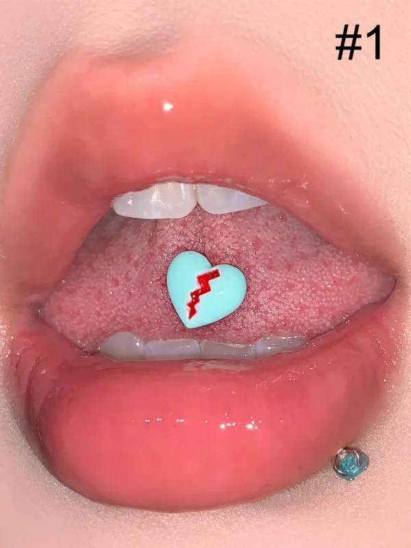 Body-Jewellery-heart-crack-Tongue-Stud-2 body piercing jewellery