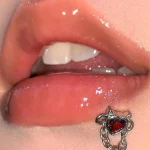 Body-Piercing-Jewelry-Heart-Chain-Lip-Studs-4 body piercing jewellery